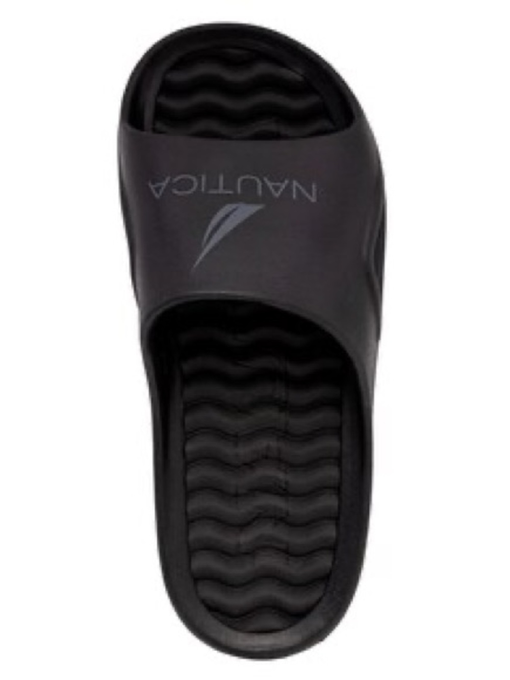 Nautica Slide Slip-On Sandals in Charcoal Dark Grey Black Size 9